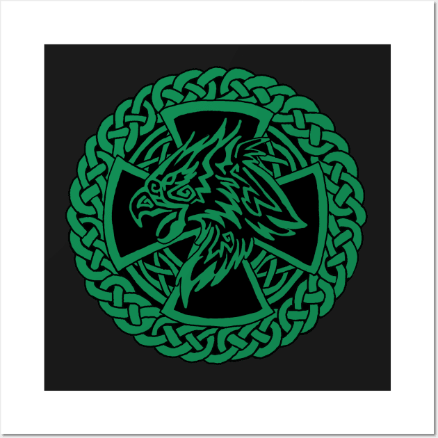 Celtic Hawk Wall Art by Astrablink7